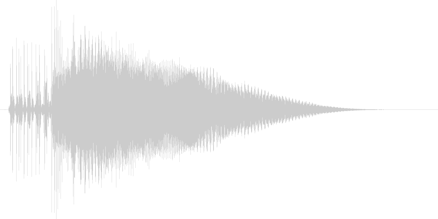 8bit音源の(波動砲ビーム音)2の未再生の波形