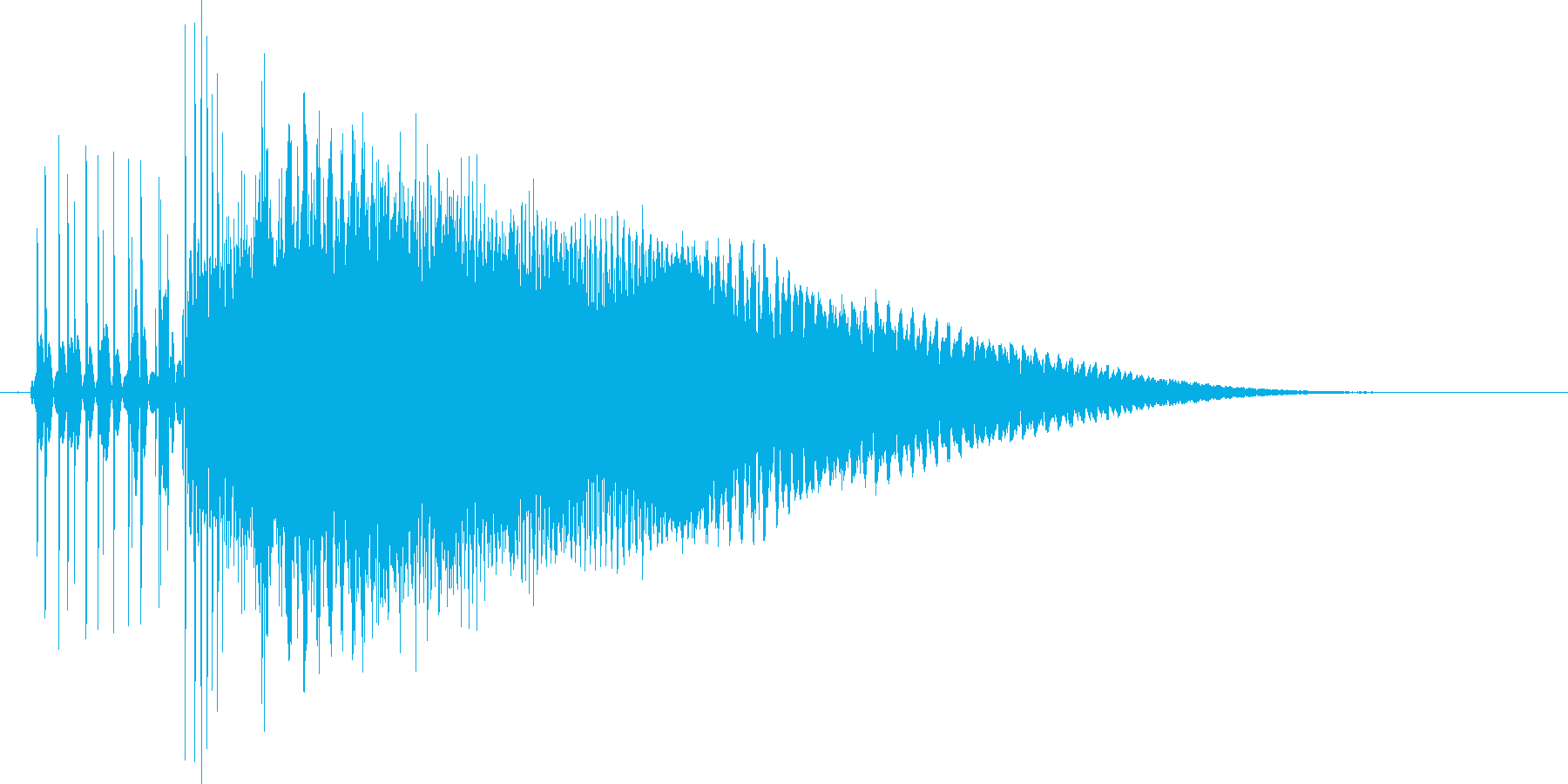 8bit音源の(波動砲ビーム音)2の再生済みの波形