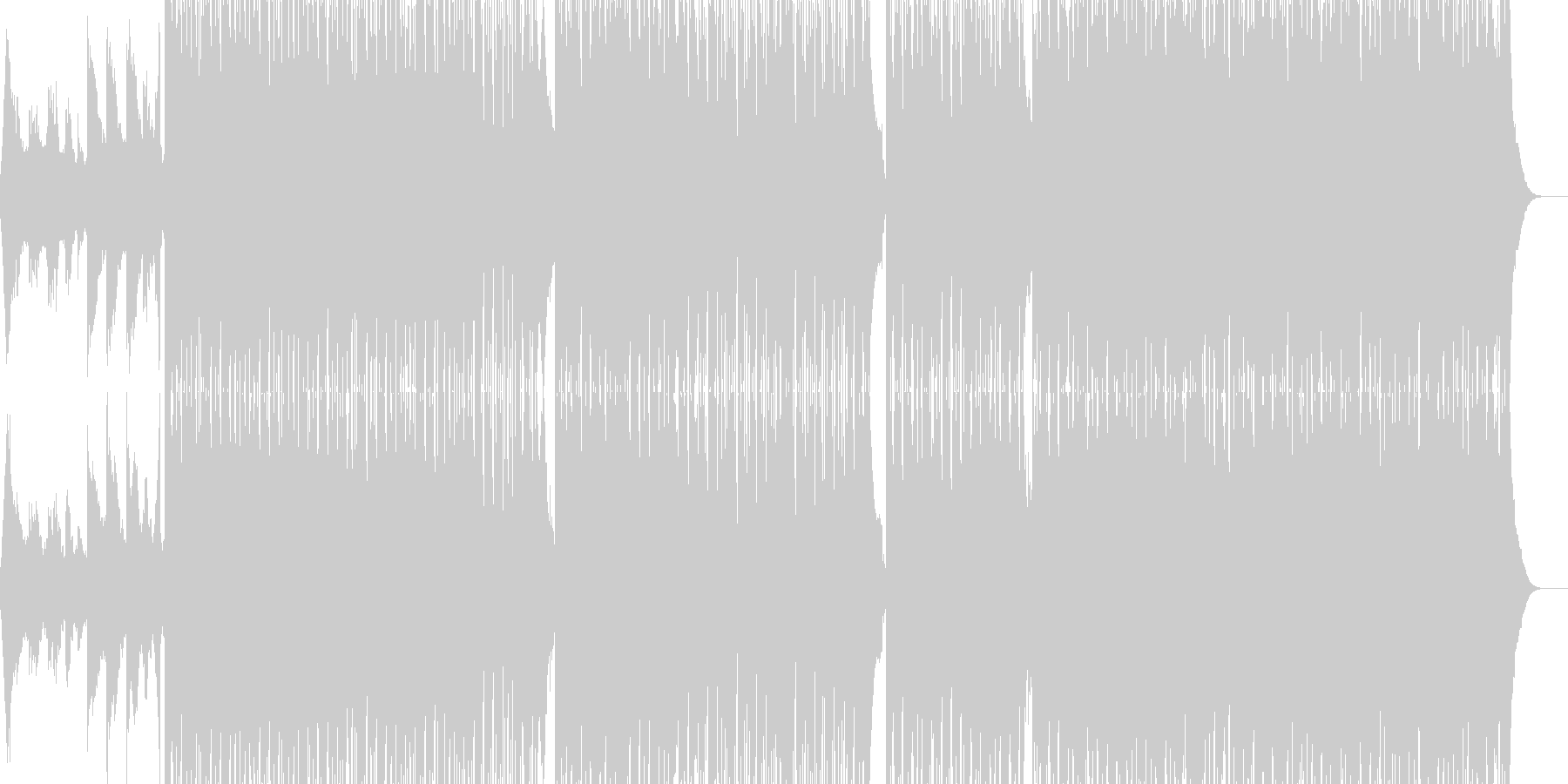クールな雰囲気の曲です。の未再生の波形
