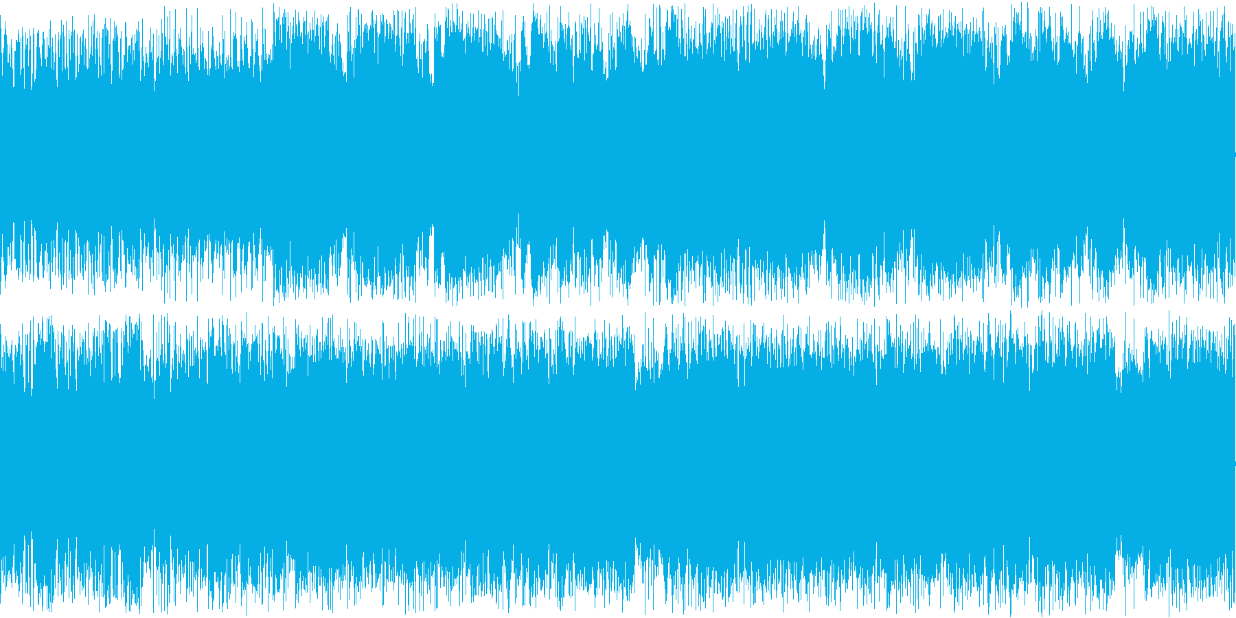 荒々しいギターがメインのBGMの再生済みの波形