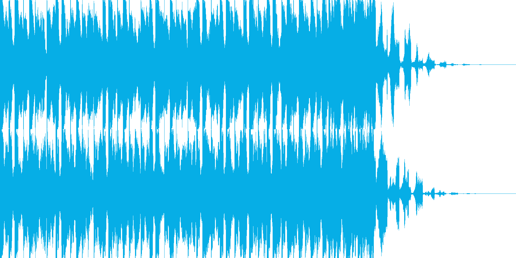 EDMシンセ&ドラムロールビルドアップの再生済みの波形