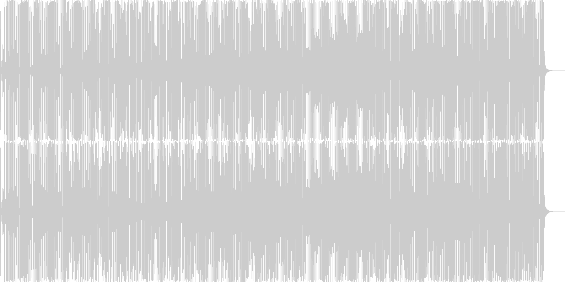 軽やかなテクノで明るいイベントの雰囲気の未再生の波形