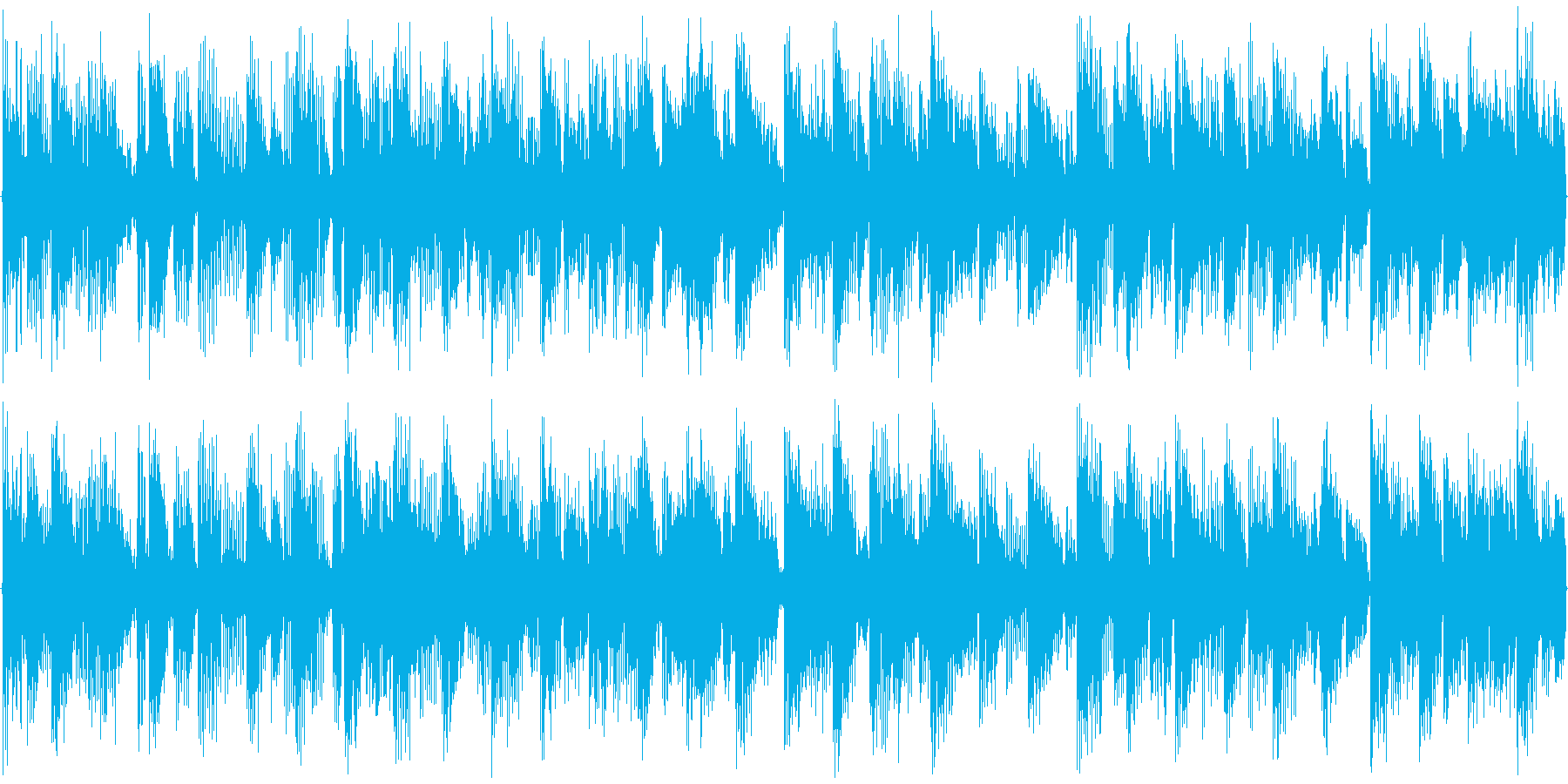 ハウス系のドラムを強調した楽曲です。の再生済みの波形