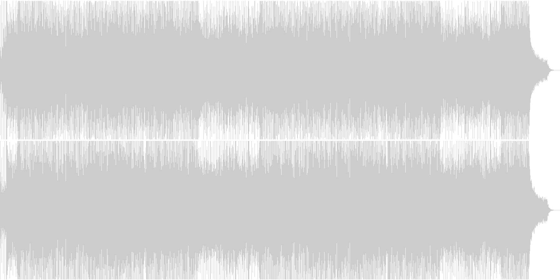 明るいクリスマスの曲の未再生の波形