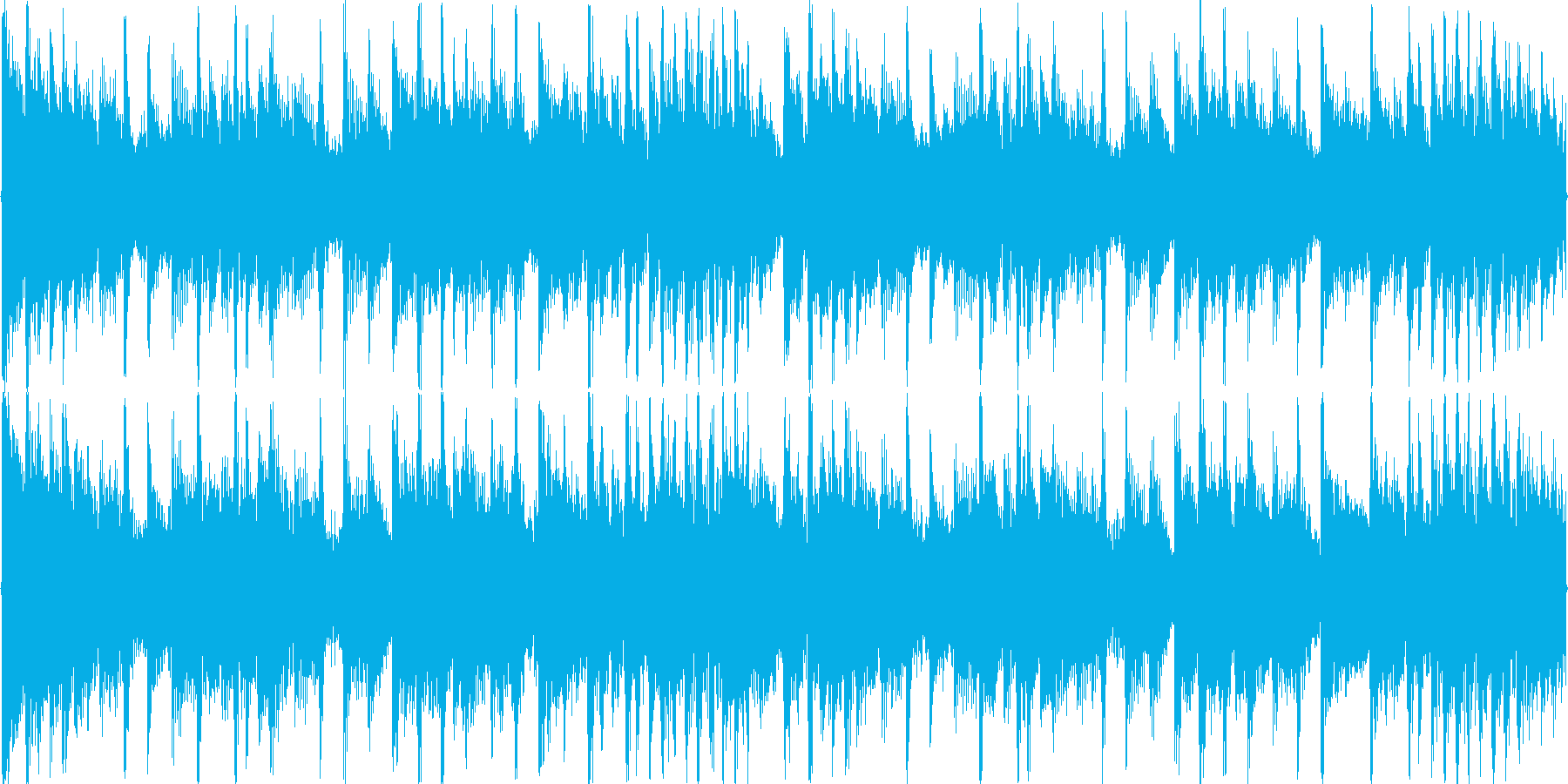 明るい雰囲気の短めのループ楽曲です。の再生済みの波形