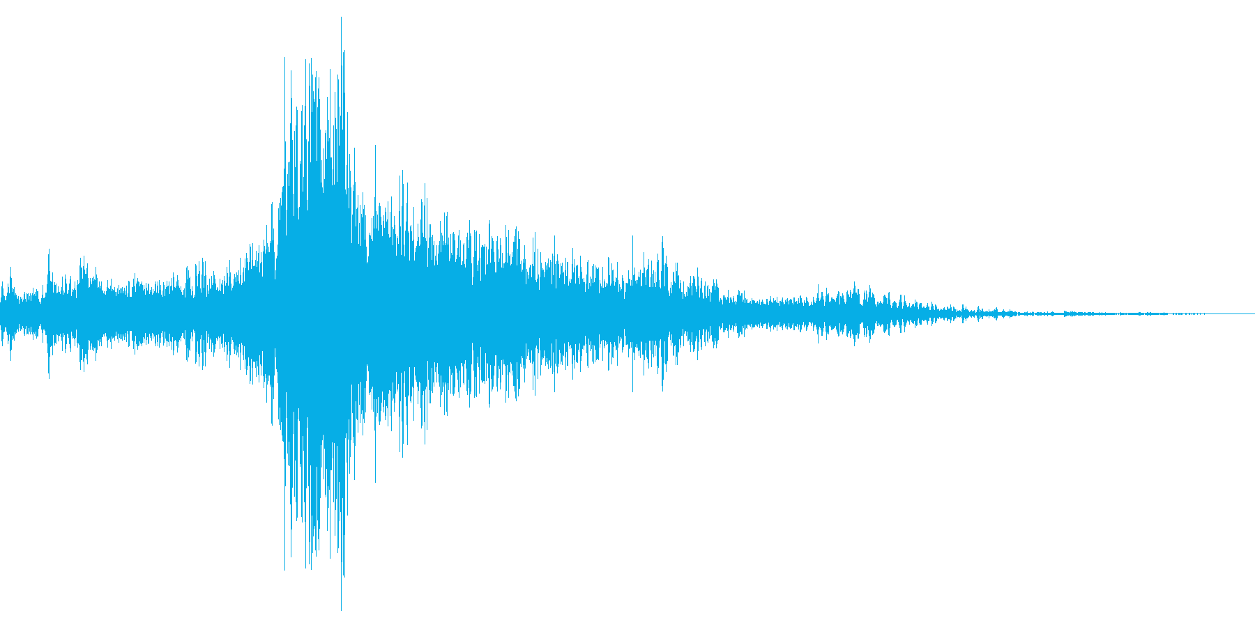 サー...。窓(サッシ)を開ける音の再生済みの波形