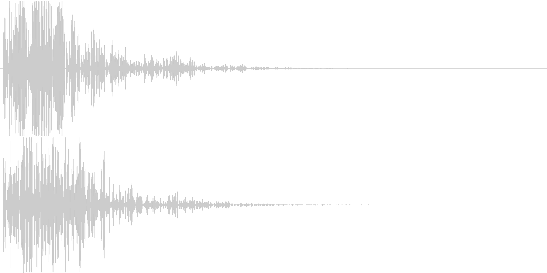 空間系を意識した短い効果音です。の未再生の波形