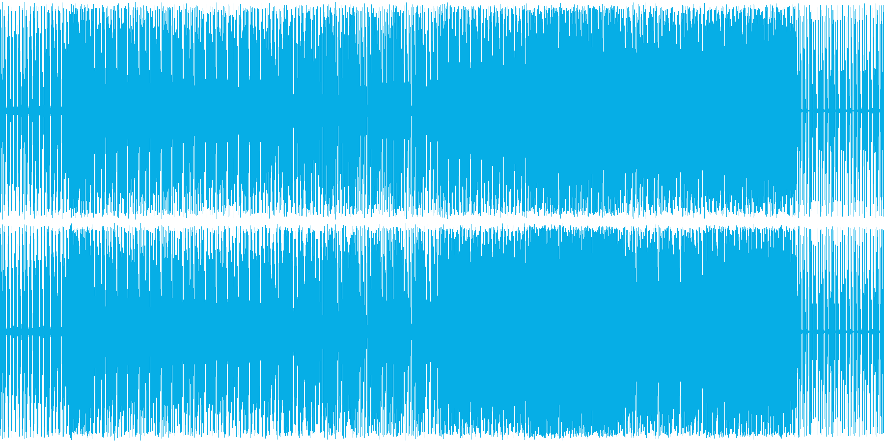 パズルを解いてる時のような雰囲気の曲の再生済みの波形
