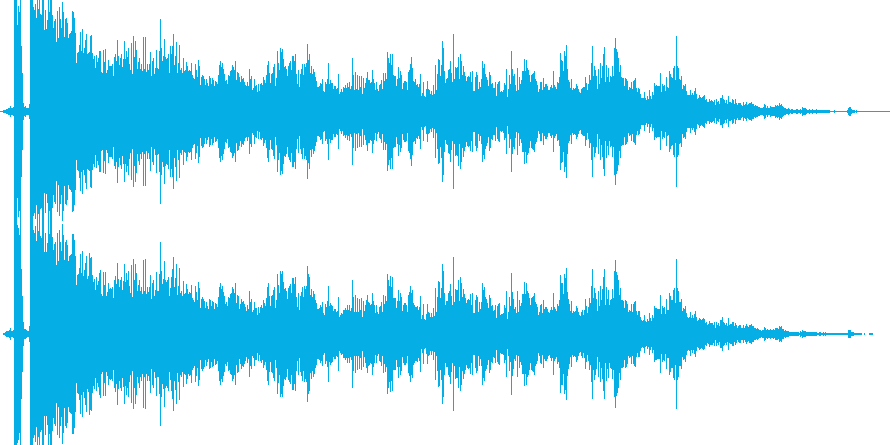 ガラス,窓ガラス,グラスが割れる効果音3の再生済みの波形