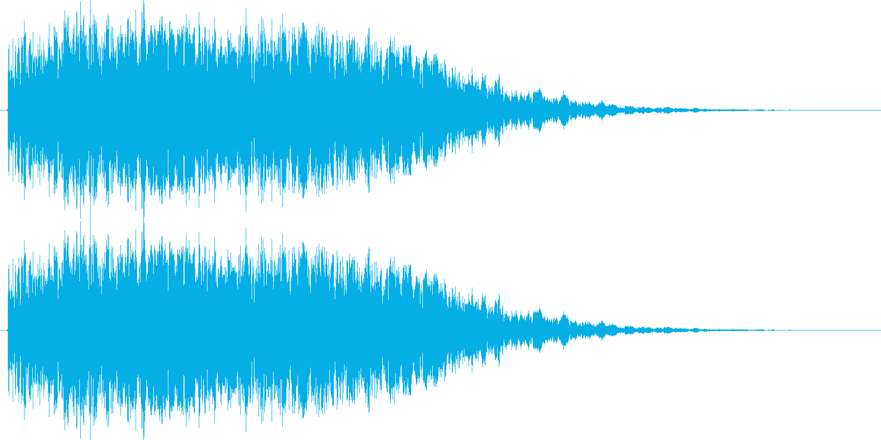 ロボが合体や変形する時の音の再生済みの波形