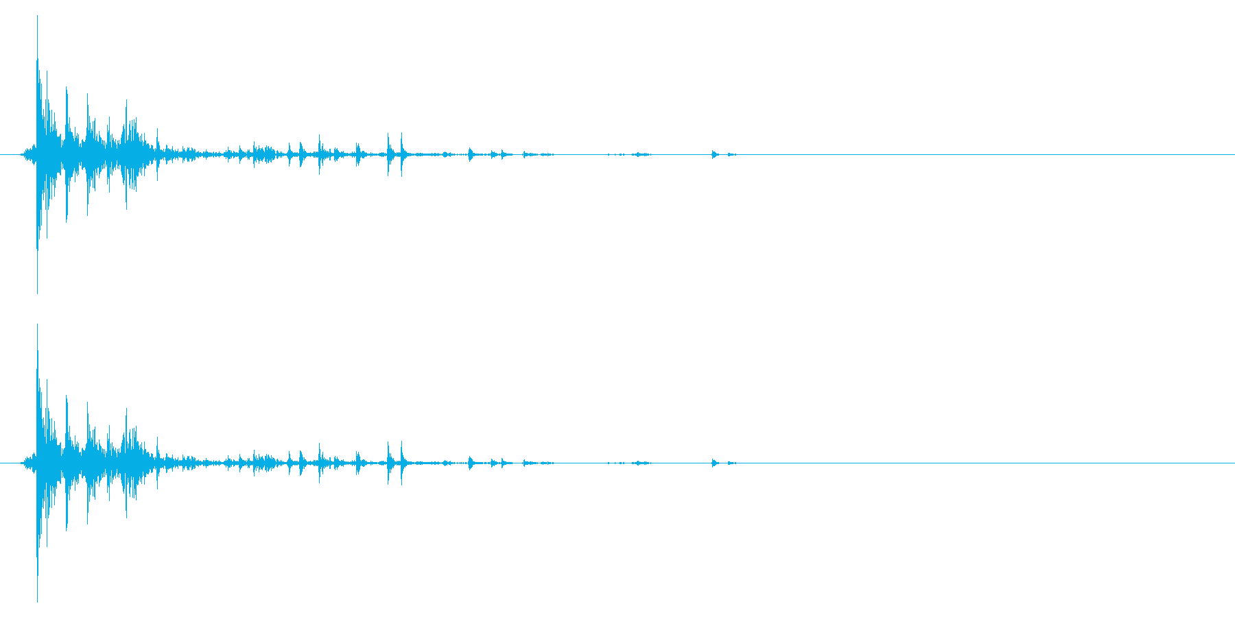 ガシャ (何かが入ったものを落とした音)の再生済みの波形