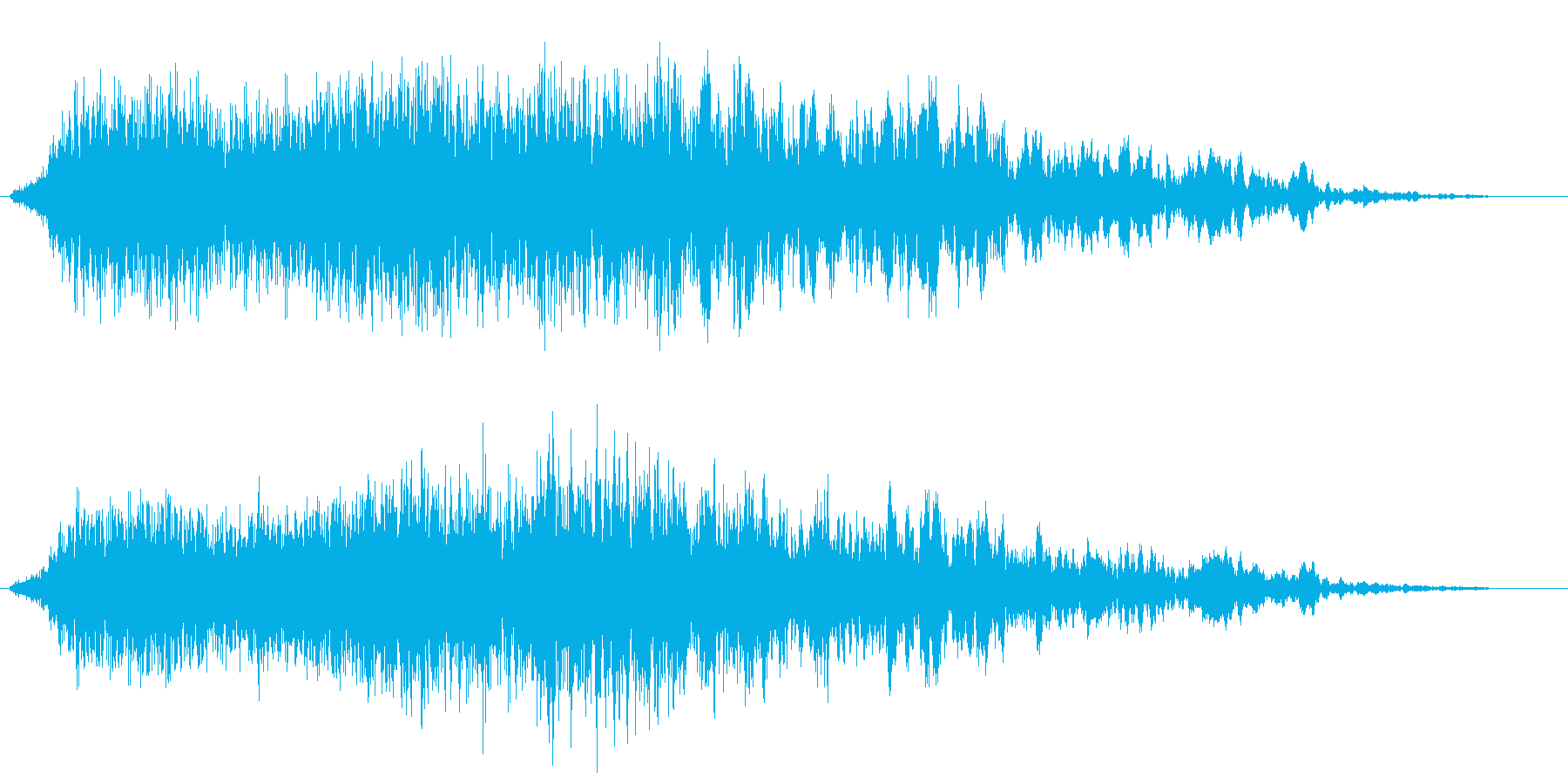 シューコーというようなエアー音の再生済みの波形