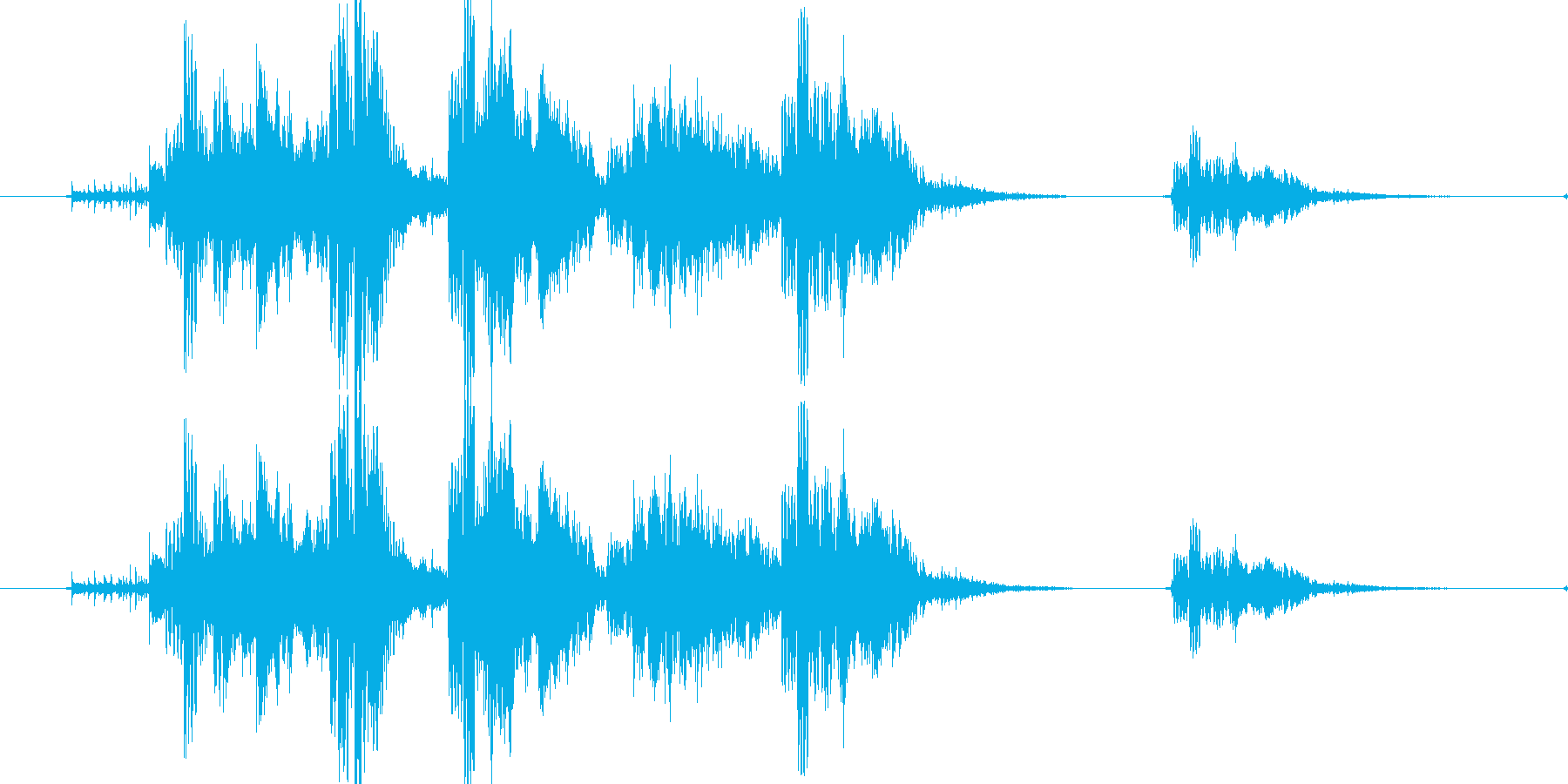 リセット音5(ゲヴァゲヴァシャッシャッ)の再生済みの波形