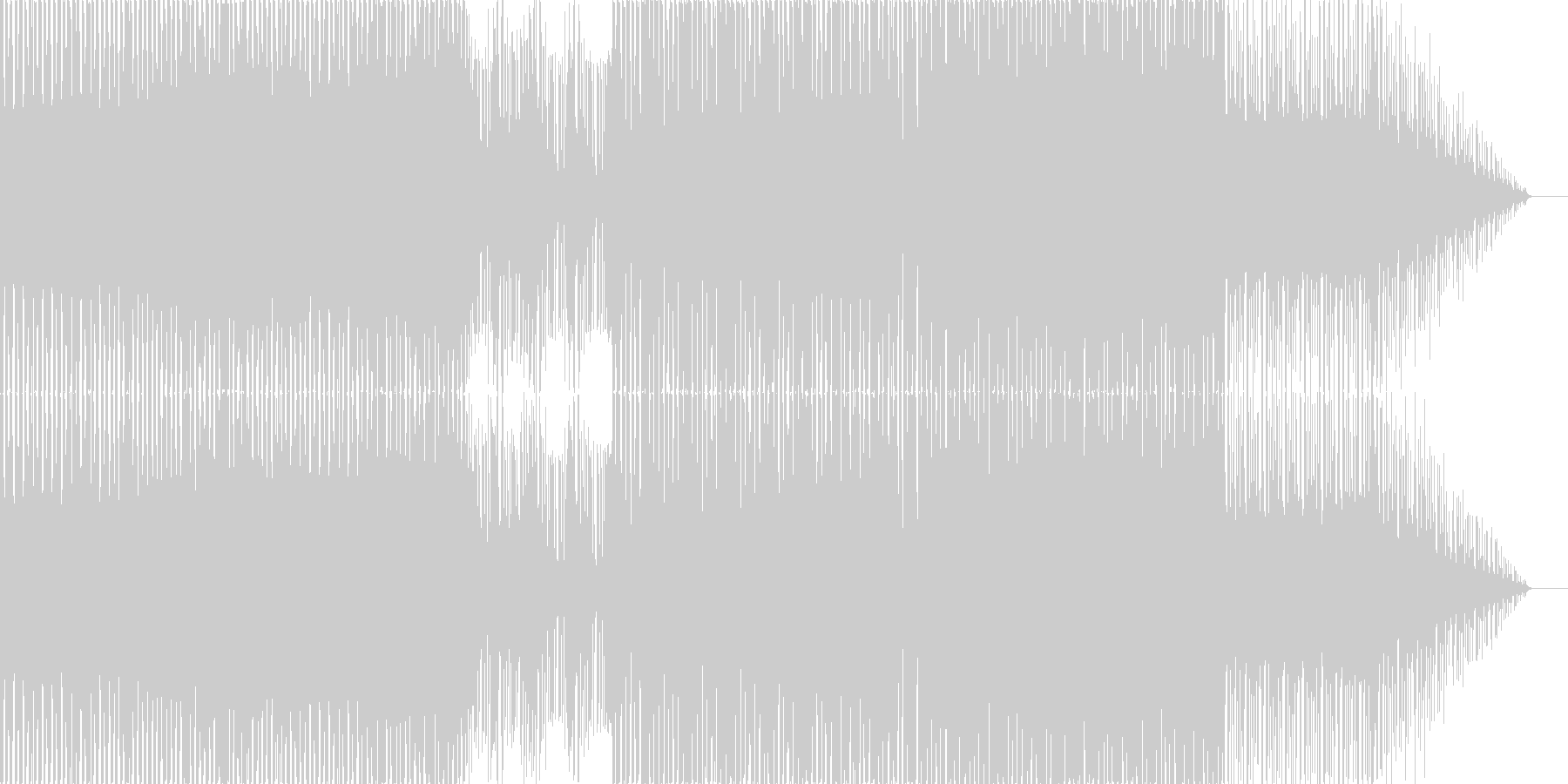 哀愁のあるEDMの未再生の波形