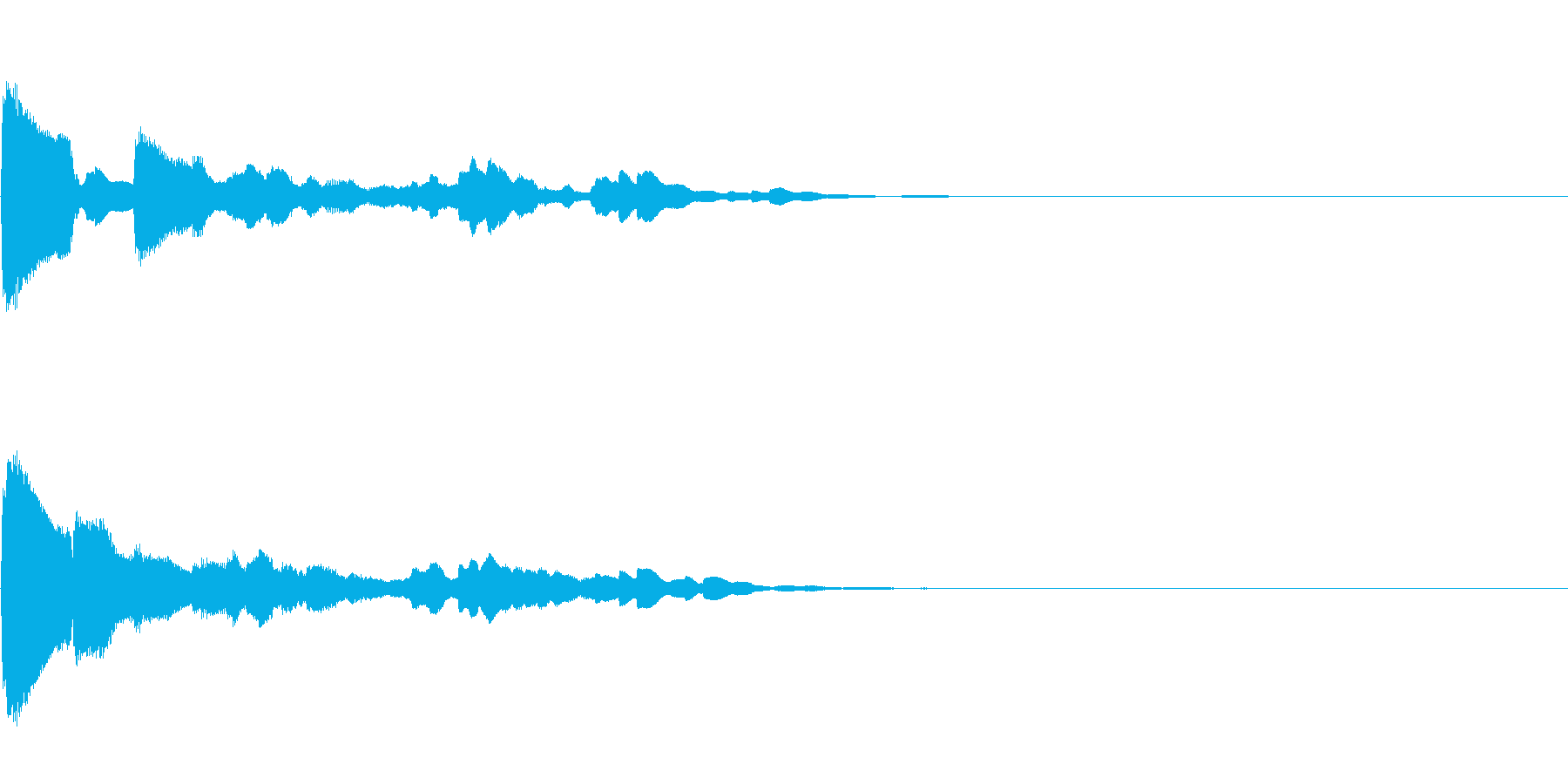 効果音 テロップ クリック キラキラの再生済みの波形