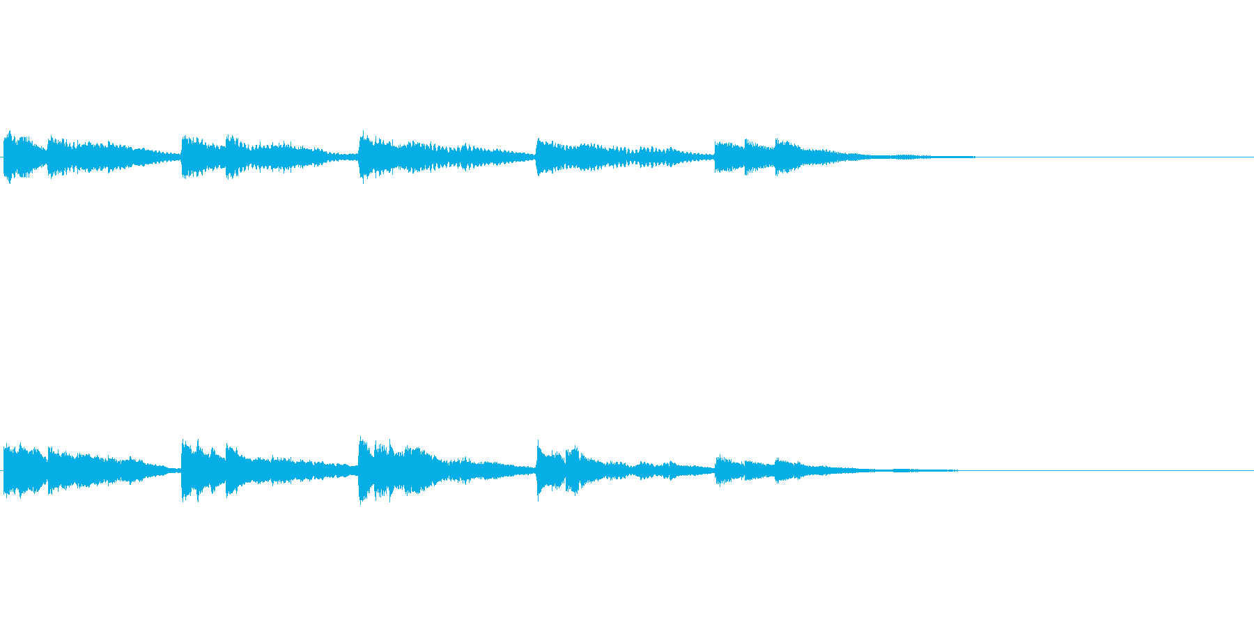 ギターだけの静かな曲ですの再生済みの波形