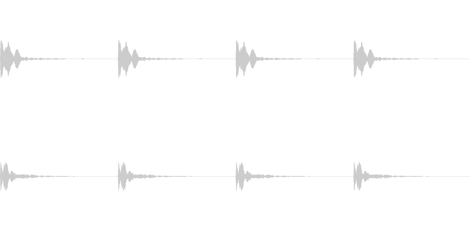 ポーン:ソナーのレーダー音(ループ可)の未再生の波形