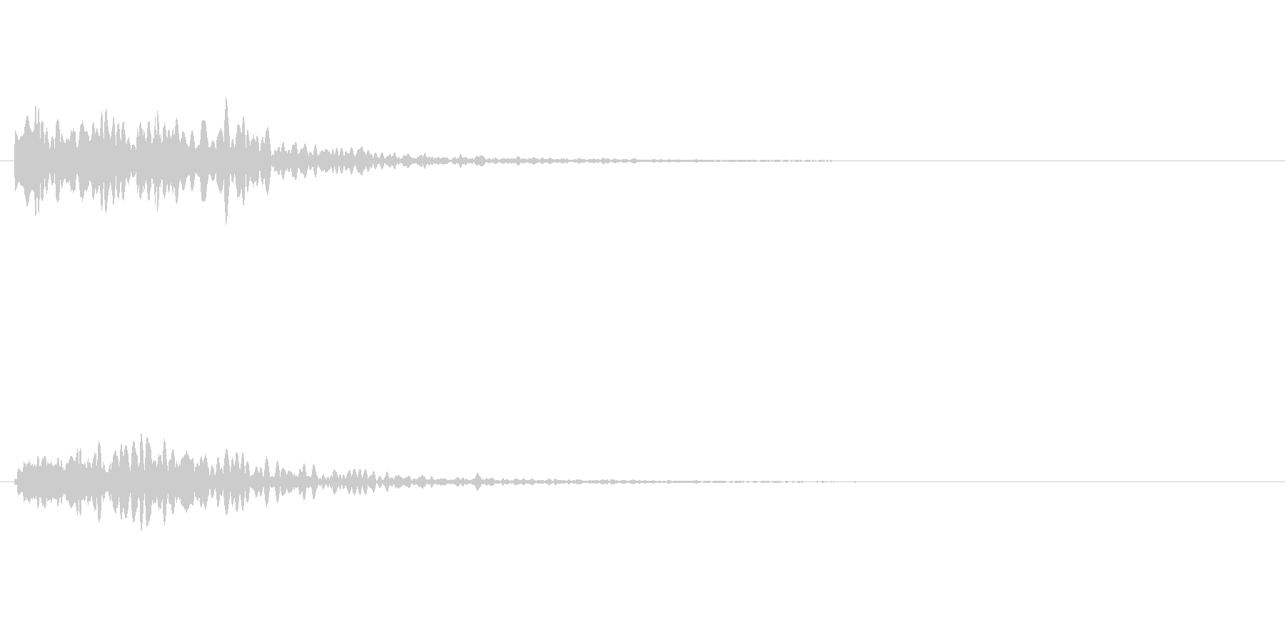 オリジナルの効果音の未再生の波形