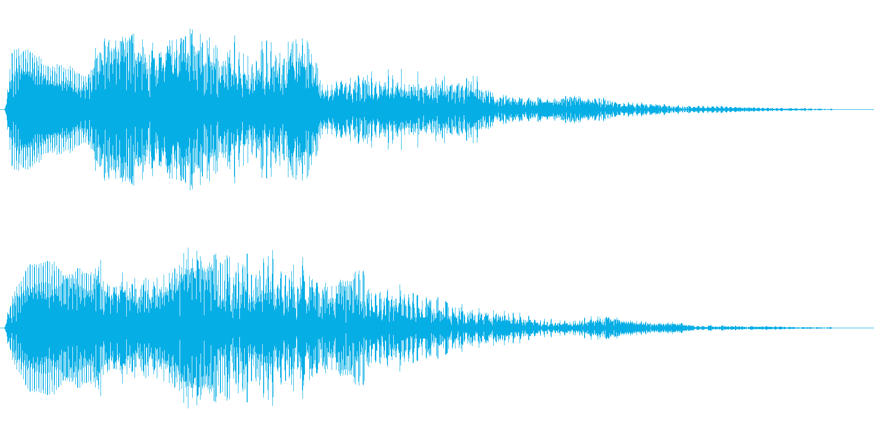 ピローン(アイテム発見時の効果音)の再生済みの波形