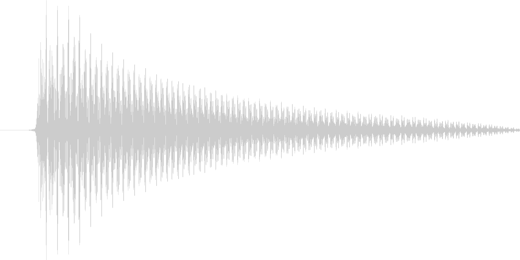 システム音(ワンコード)の未再生の波形