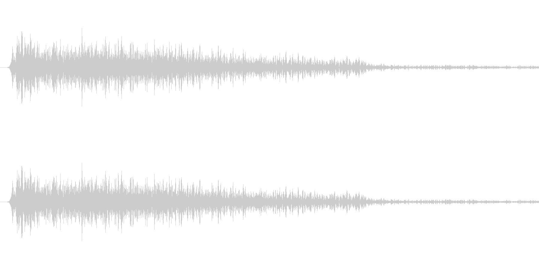 クイズの出題されるときの音の未再生の波形