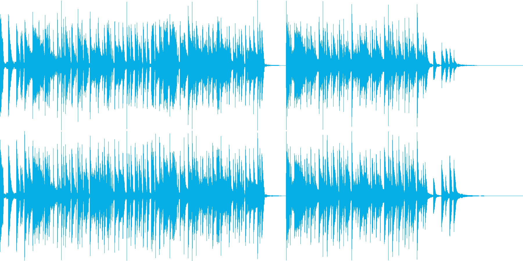 カワイイPOPオシャレでノリがいい曲の再生済みの波形