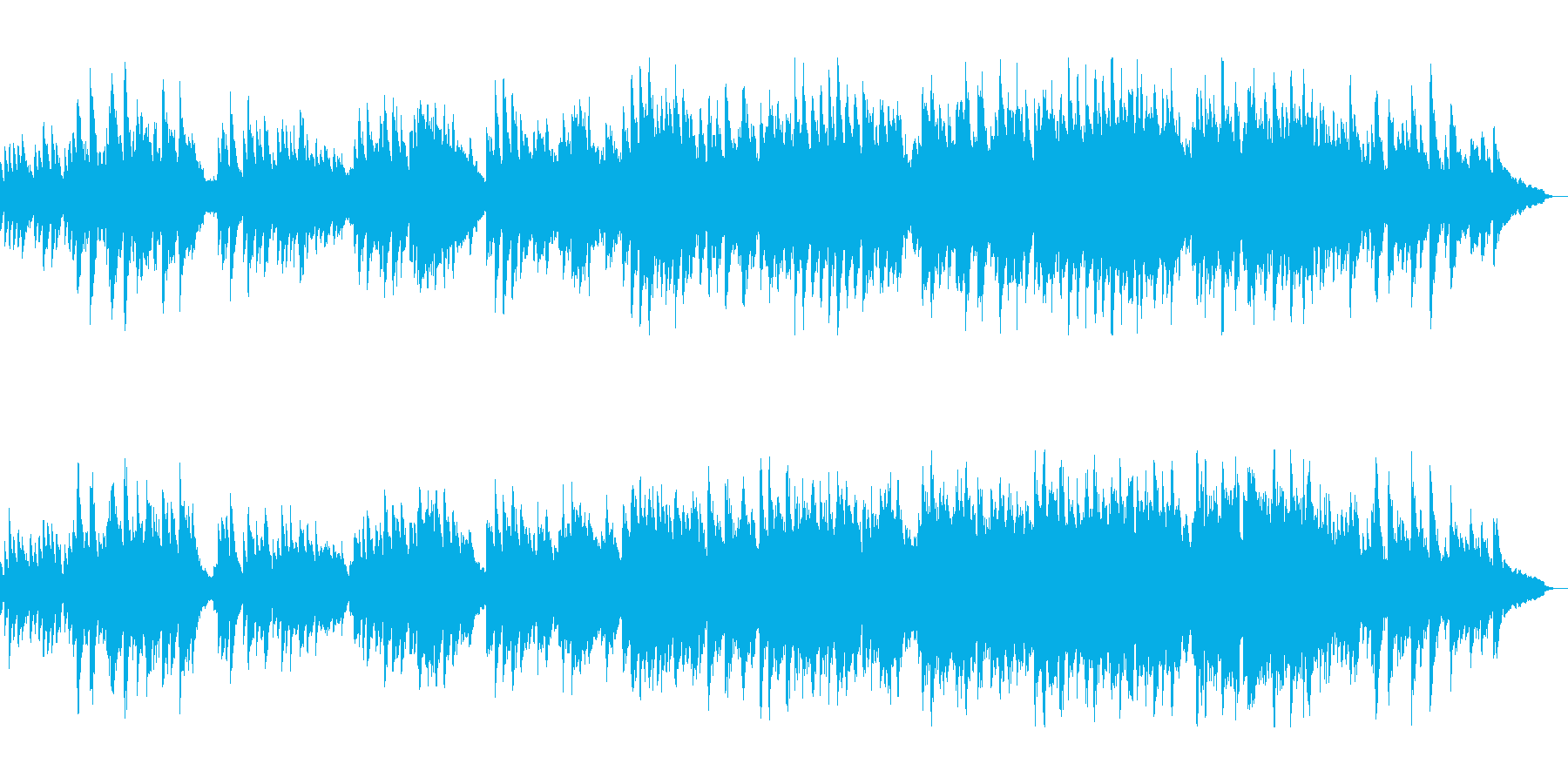 切ないメロディで涙を誘うピアノ曲の再生済みの波形
