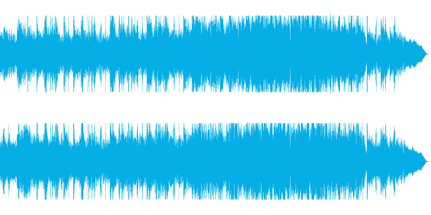 ニュースや映像に合う爽やかゆったりBGMの再生済みの波形
