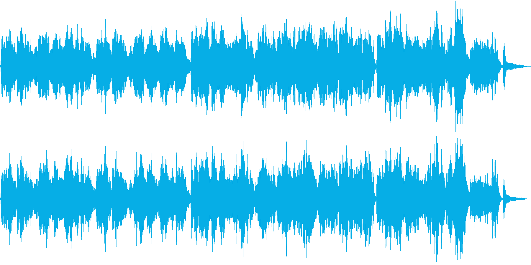 切ないが聴きやすいバイオリンとピアノの再生済みの波形