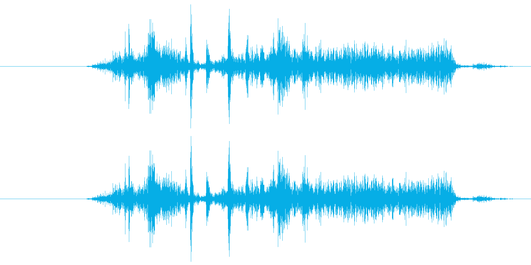 カメラのシャッター音1(カシー)の再生済みの波形