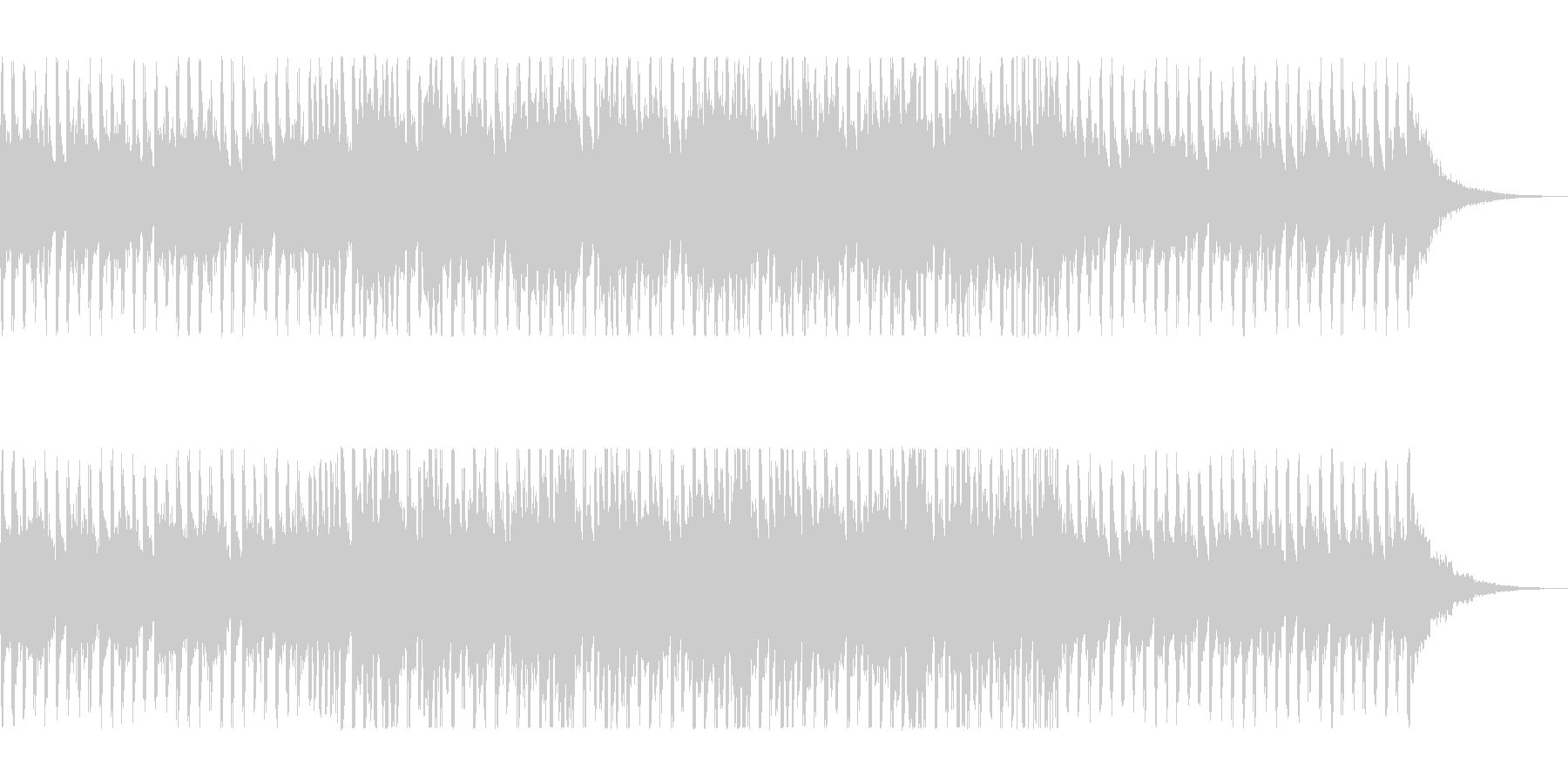 さわやかでノリのいい曲の未再生の波形