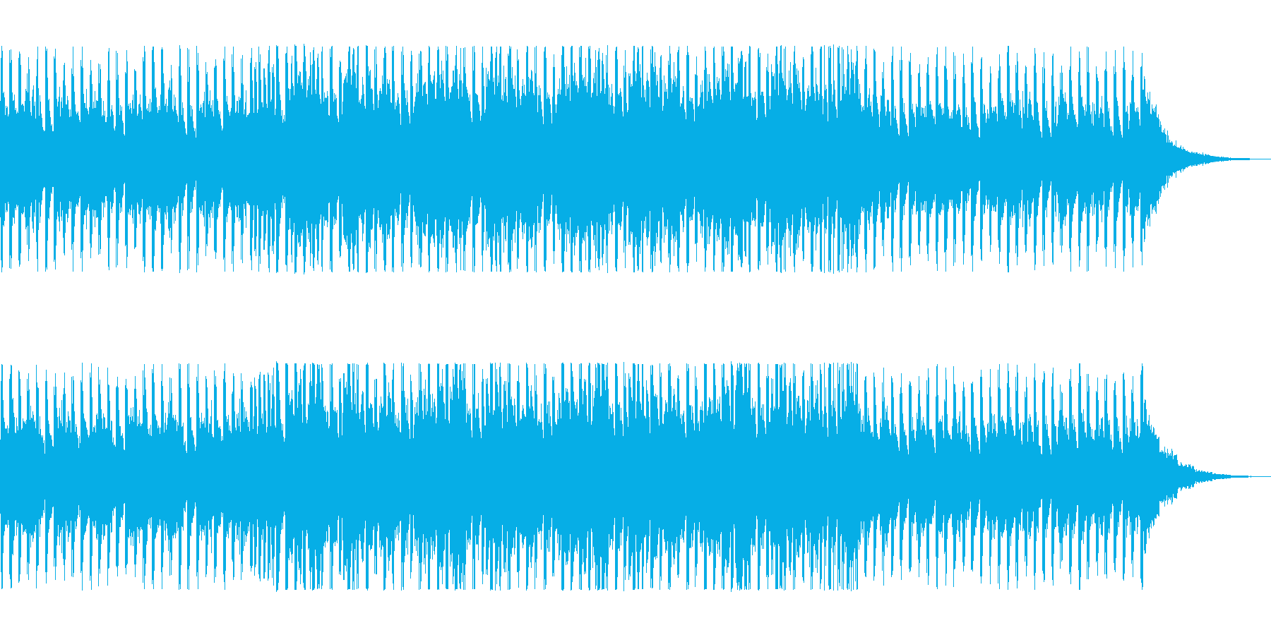さわやかでノリのいい曲の再生済みの波形