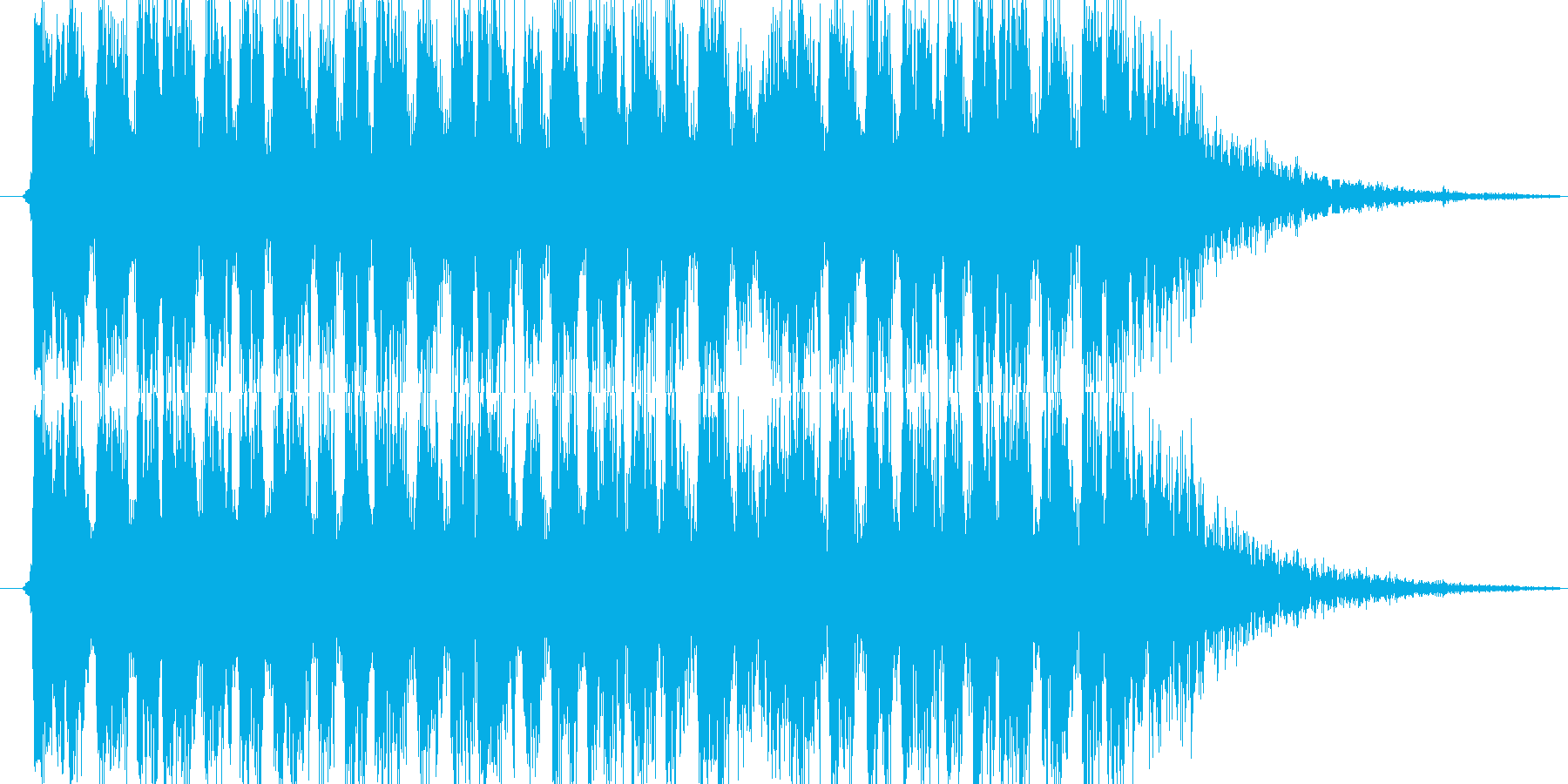 サブマシンガン発砲音の再生済みの波形
