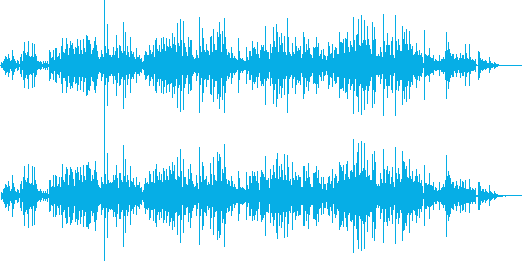 ギターデュオによるヒーリング音楽です。の再生済みの波形