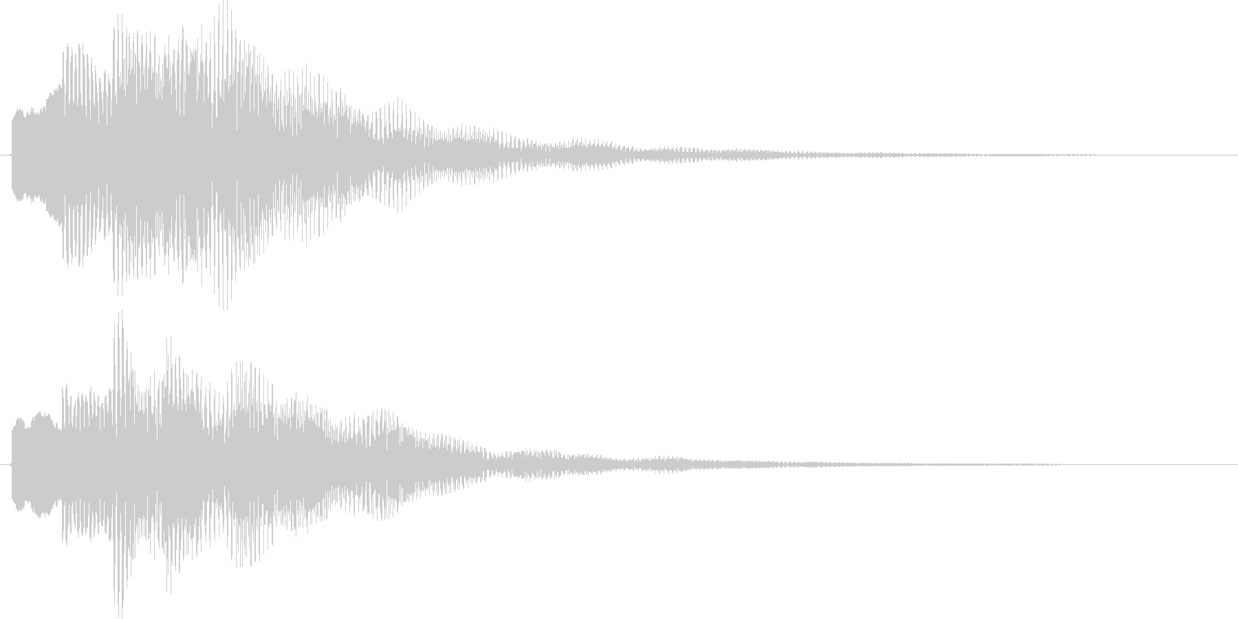 ポロリローン(高音デジタルチャイム)の未再生の波形
