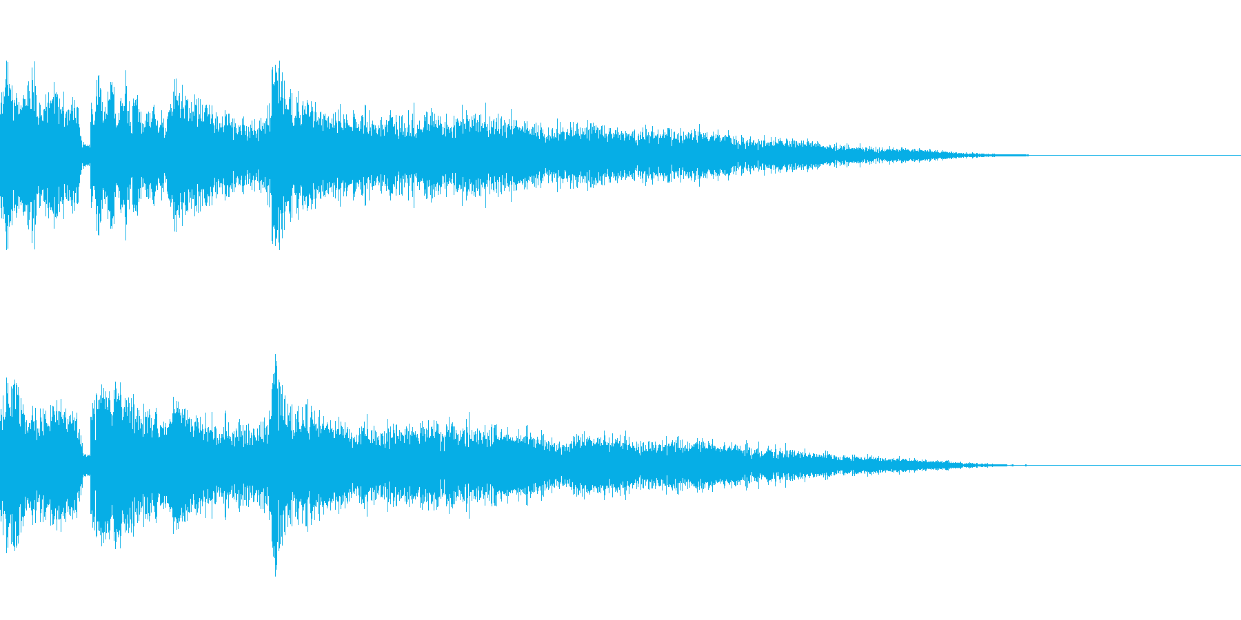 ピキッという氷系の魔法効果音です。の再生済みの波形