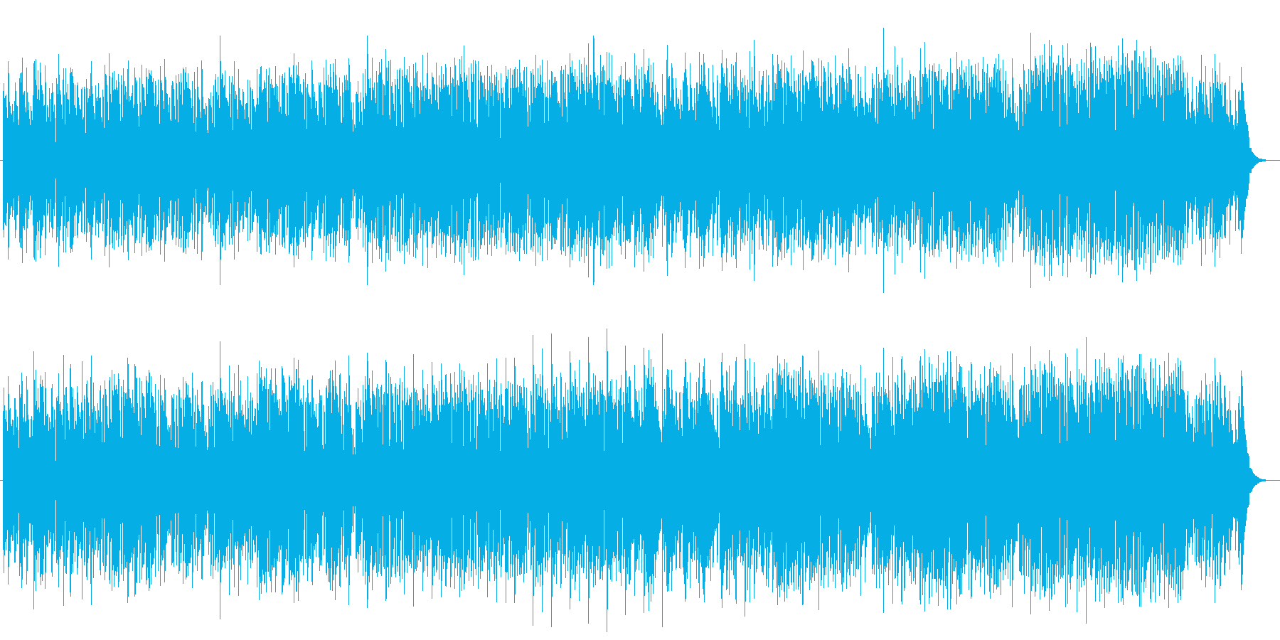 哀愁あるギターの朴訥とした楽曲の再生済みの波形