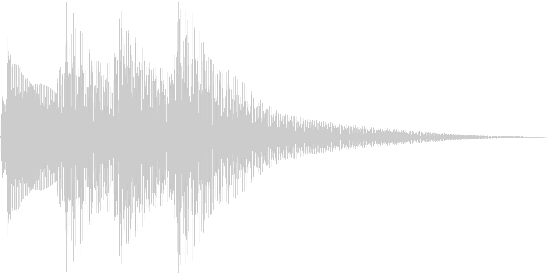 正解の音の未再生の波形