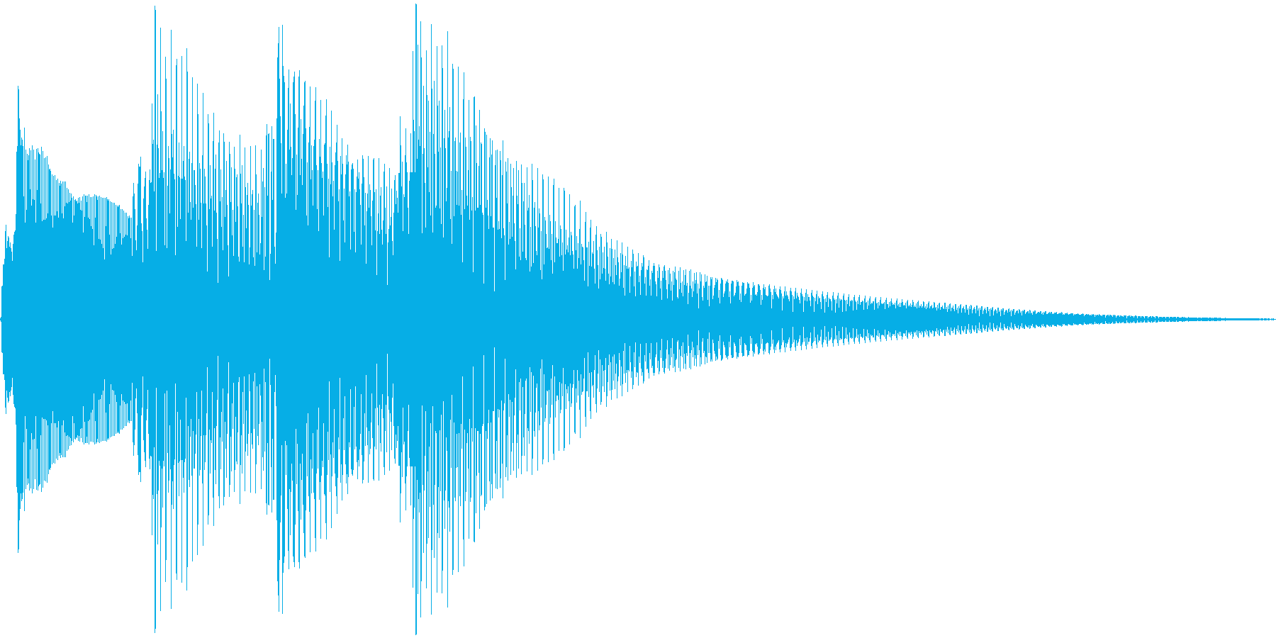 正解の音の再生済みの波形