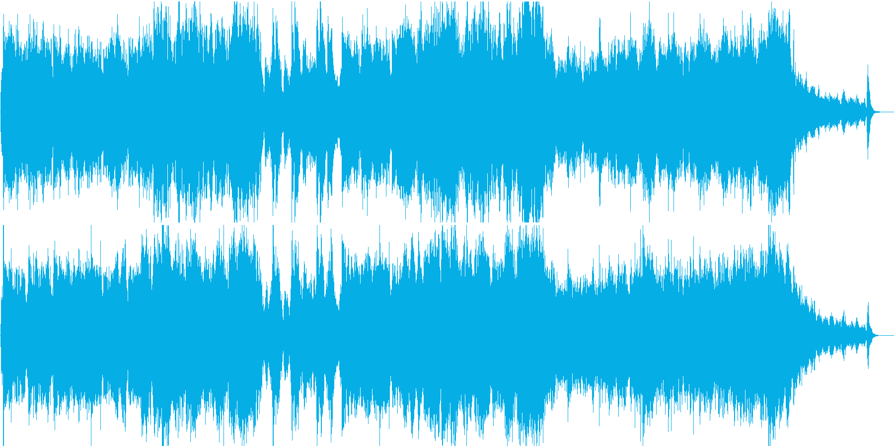 ボス戦に最適なバトル曲の再生済みの波形