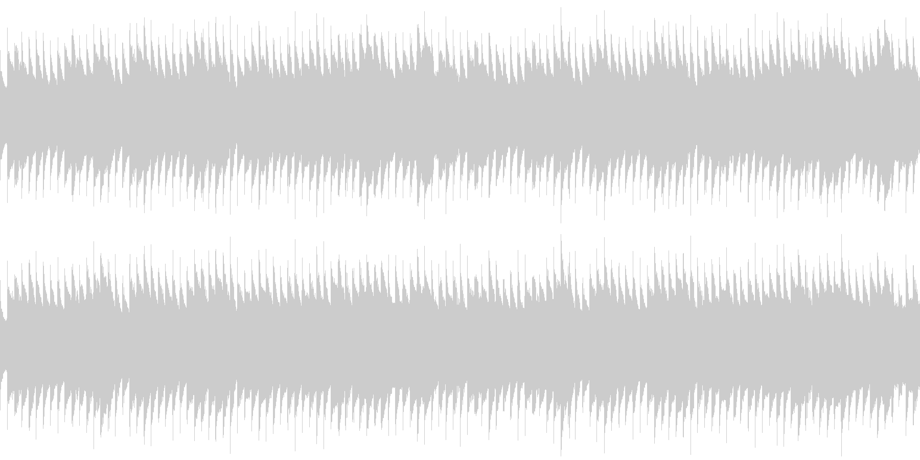 オルゴールアルペジオの未再生の波形