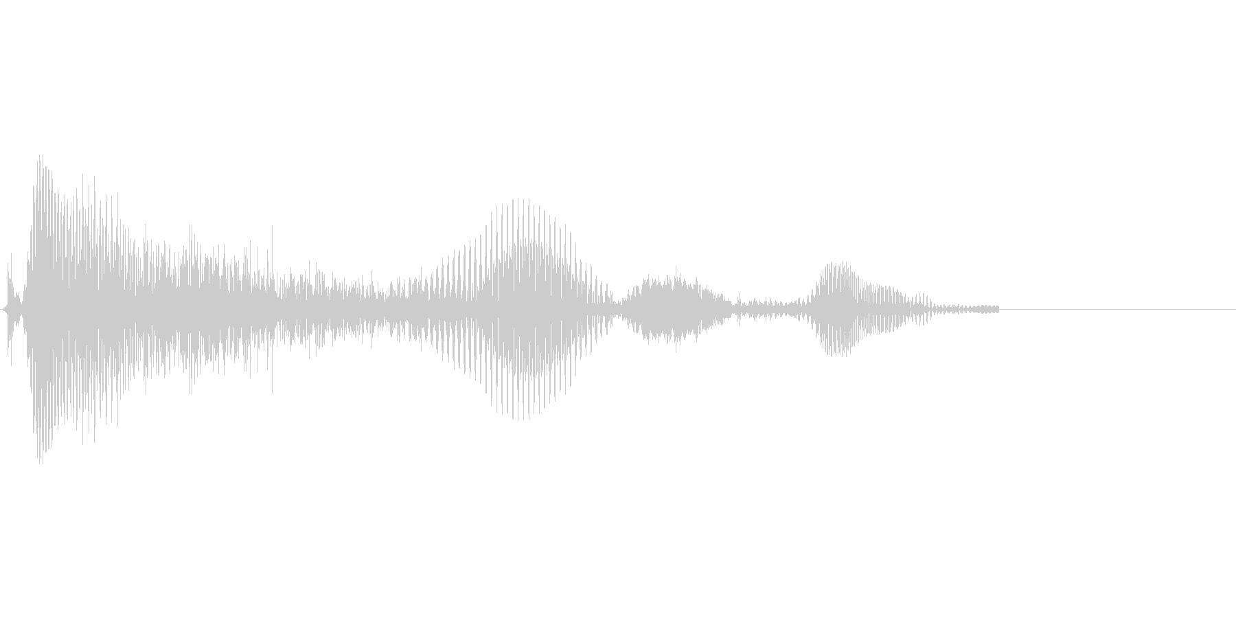 「うふふ♪」の未再生の波形