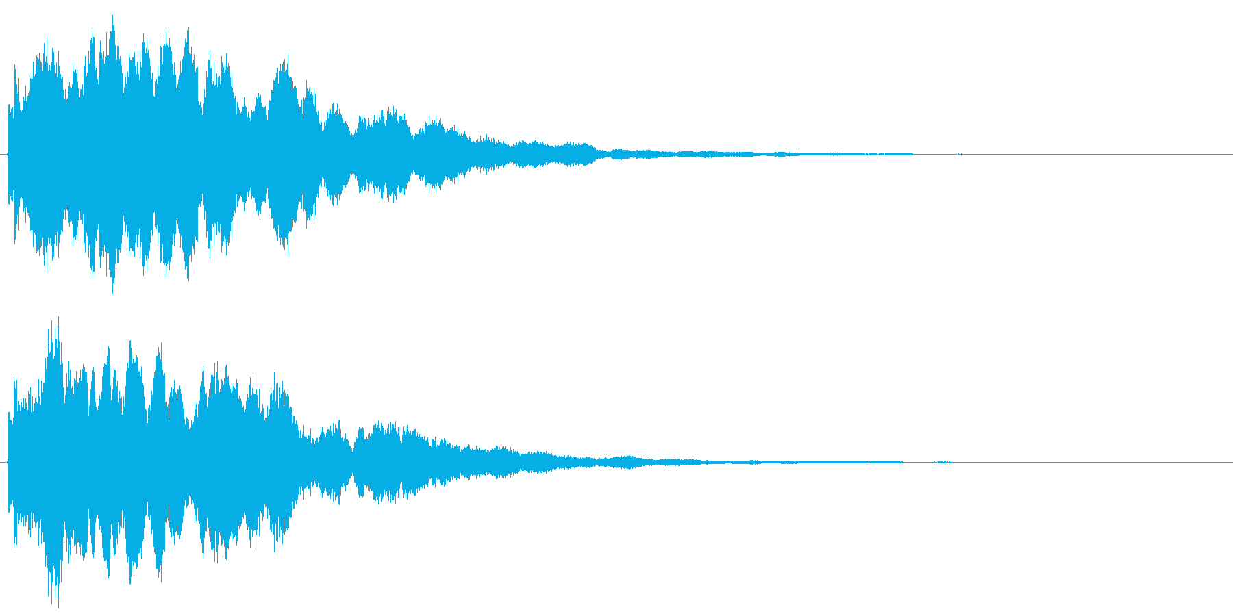 鐘の音でホラー系に使えますの再生済みの波形