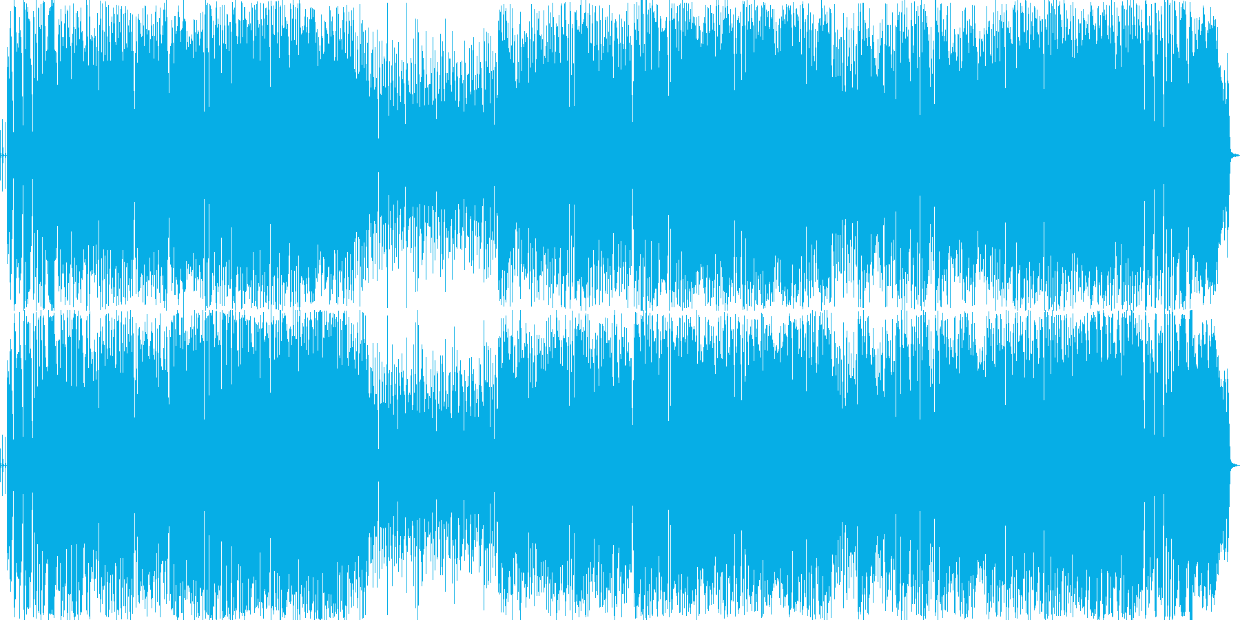パワフルでおしゃれなビッグバンド曲の再生済みの波形