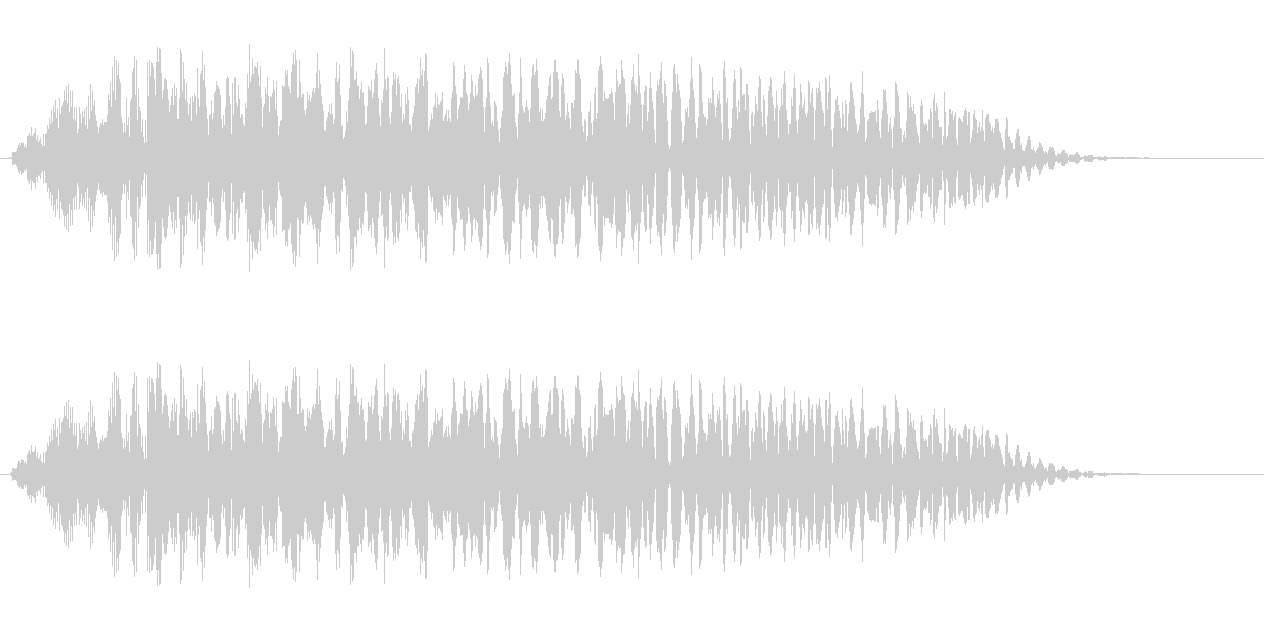 ギュルルル(巻き上げるような音)の未再生の波形