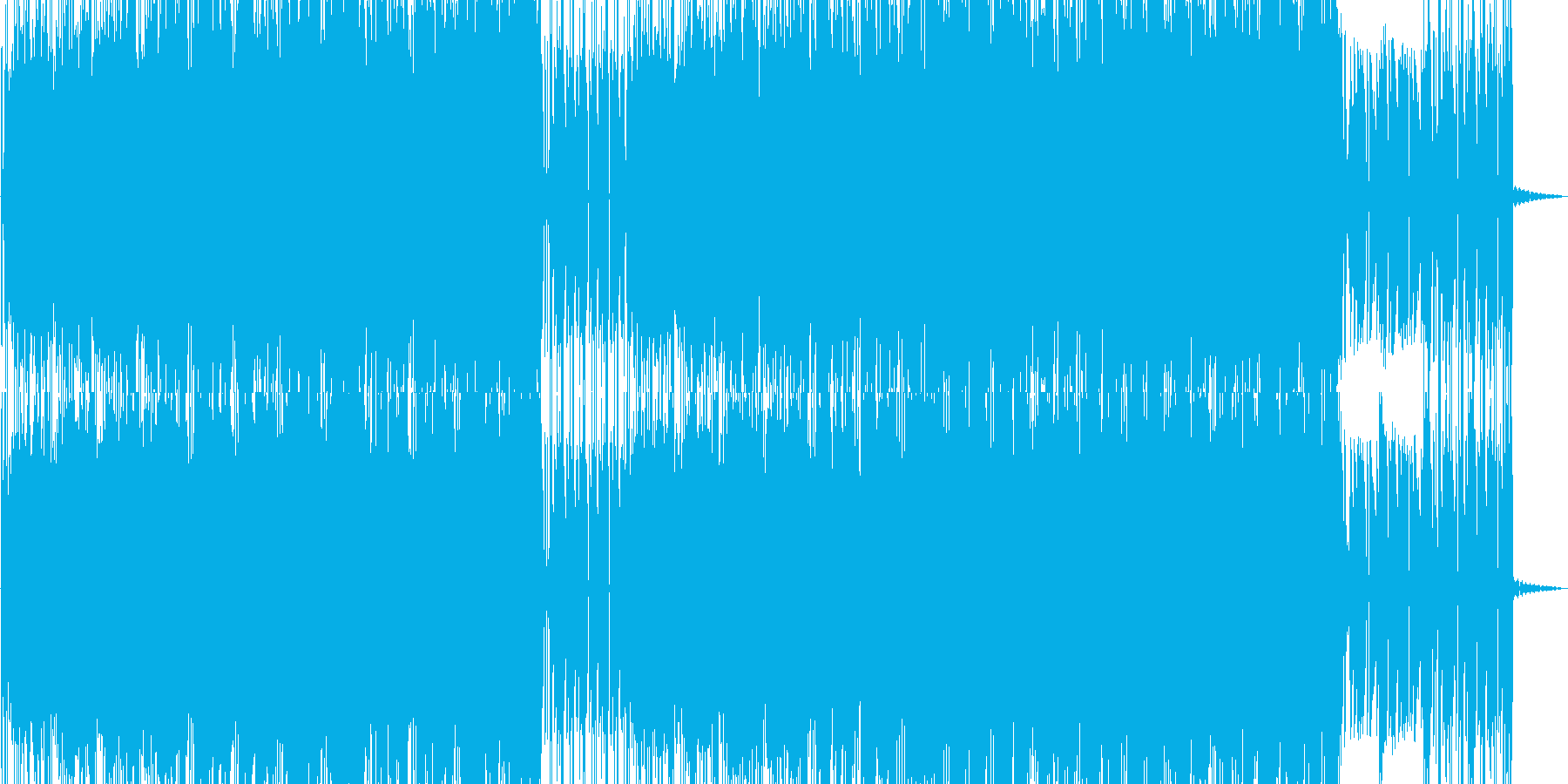 神秘的な森の中を歩いているイメージの再生済みの波形