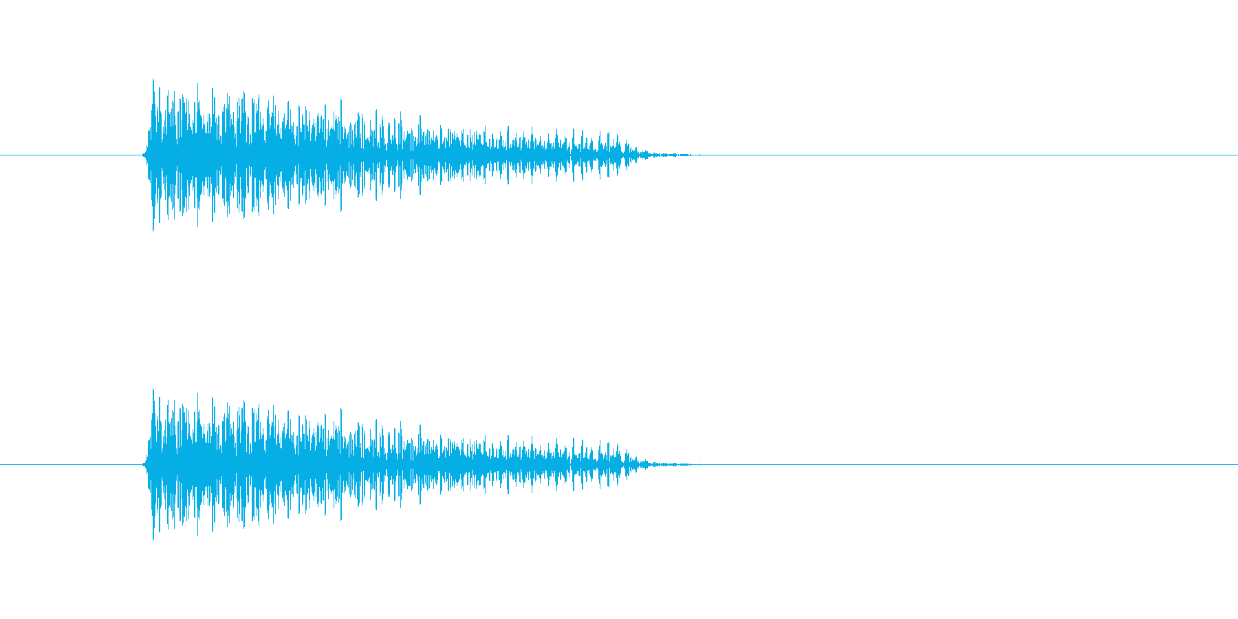 ギターのスライド音ですの再生済みの波形