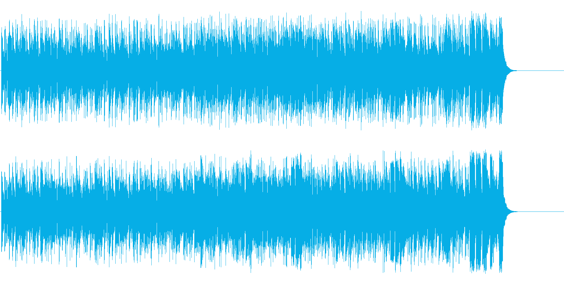活気あふれるポップ(A~サビ~エンド)の再生済みの波形
