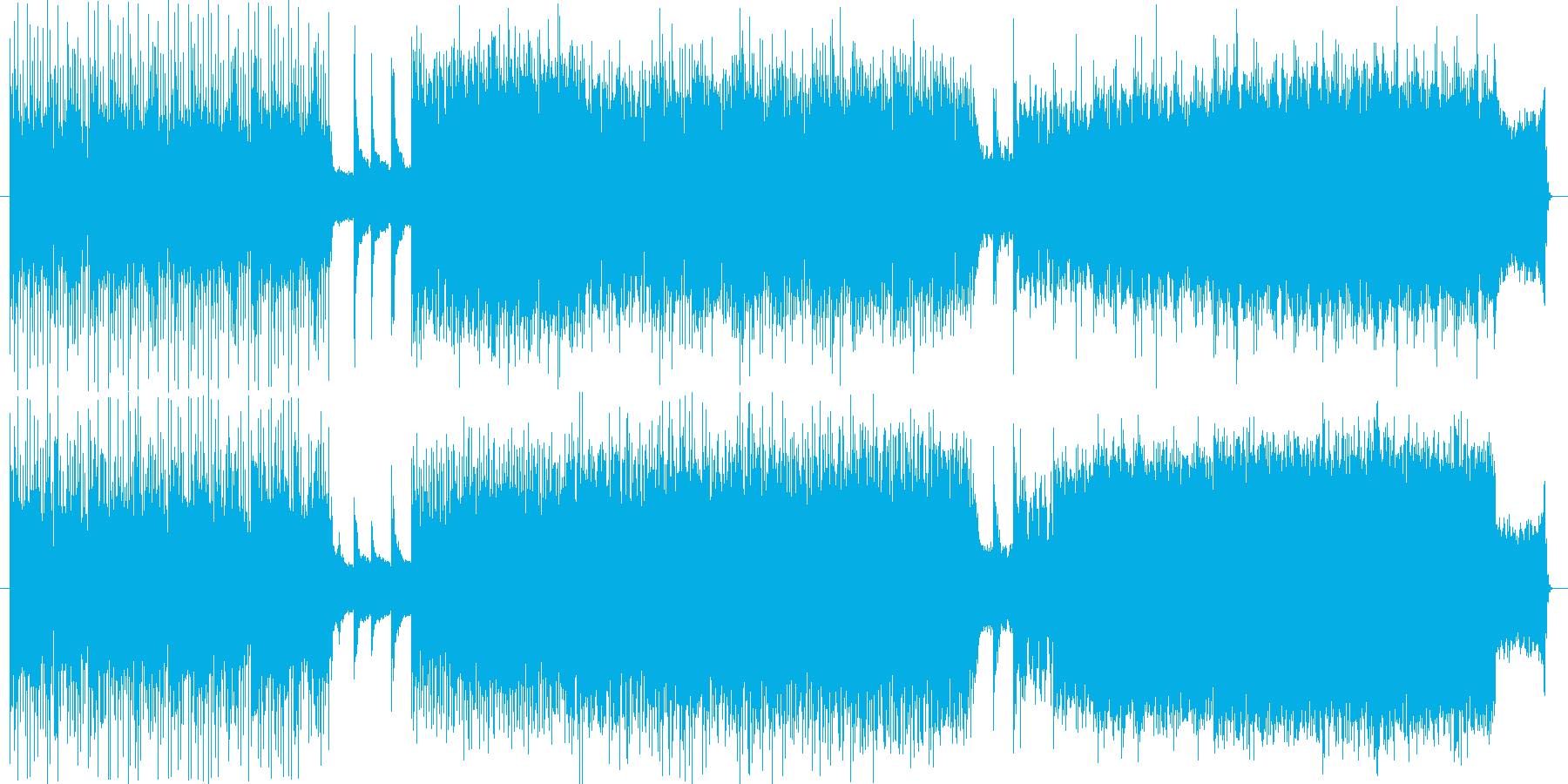 akanteの編曲版の再生済みの波形