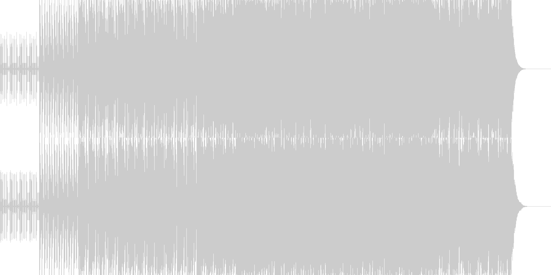 緊迫感のある電子音系BGMの未再生の波形